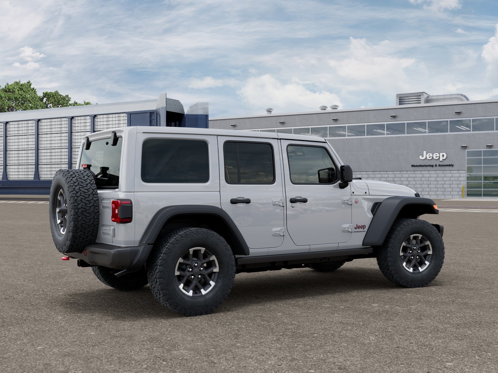 New 2026 Bright White Clear-Coat Exterior Paint Jeep Rubicon image 46