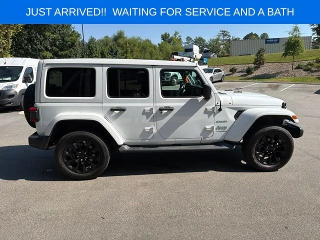 Used 2022 White Jeep Unlimited Sahara 4xe image 8