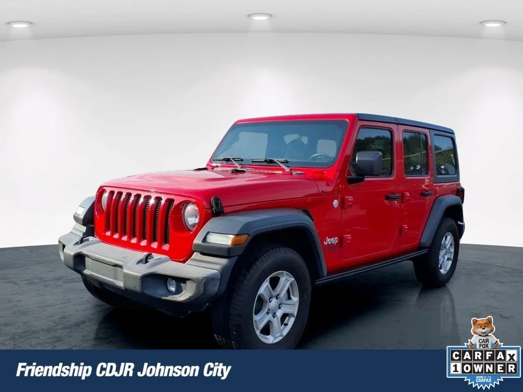 Used 2018 Red Jeep Unlimited Sport S image 1