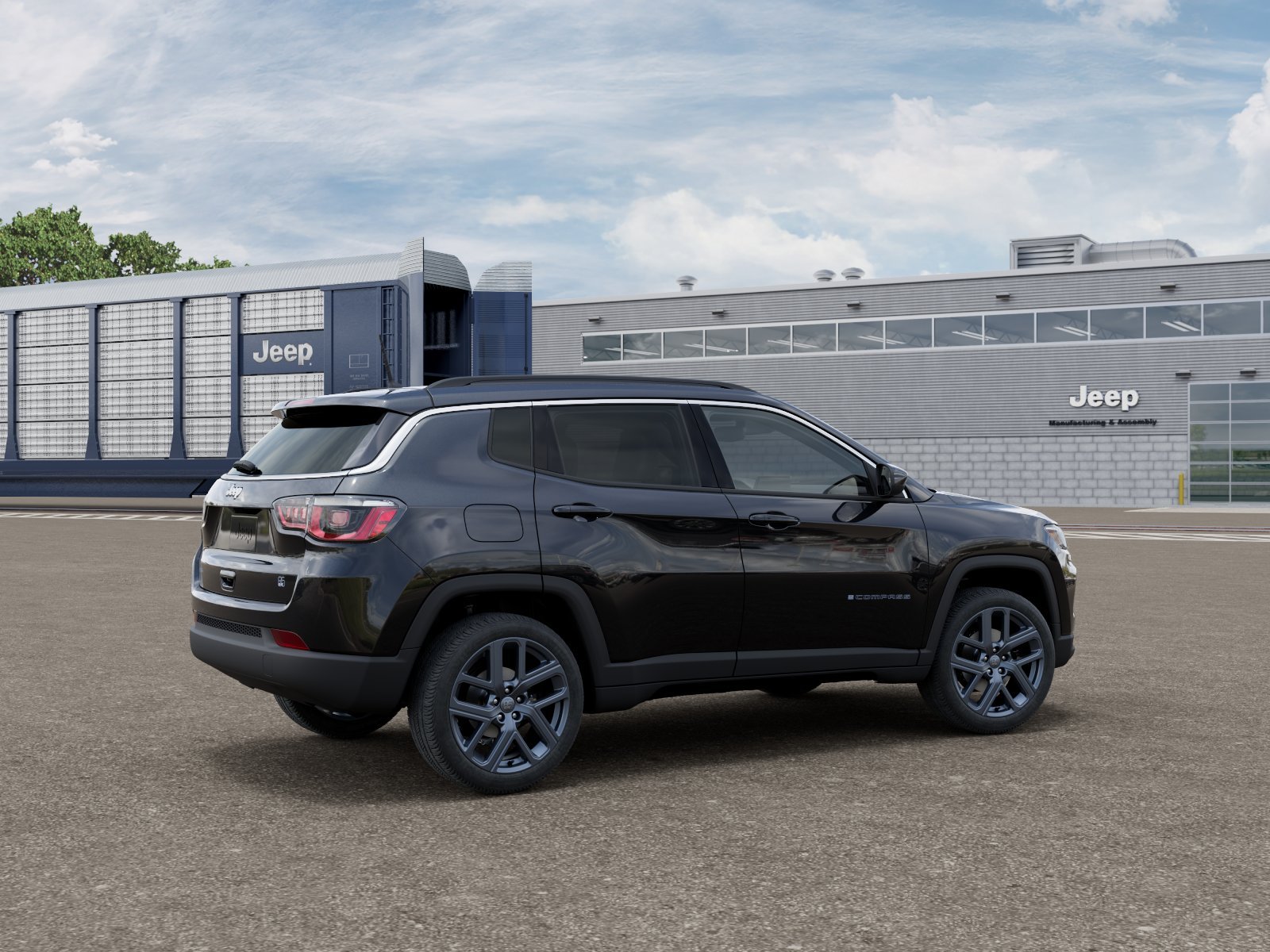 New 2026 Diamond Black Crystal Pearl-Coat Exterior Paint Jeep 85th Anniversary image 2