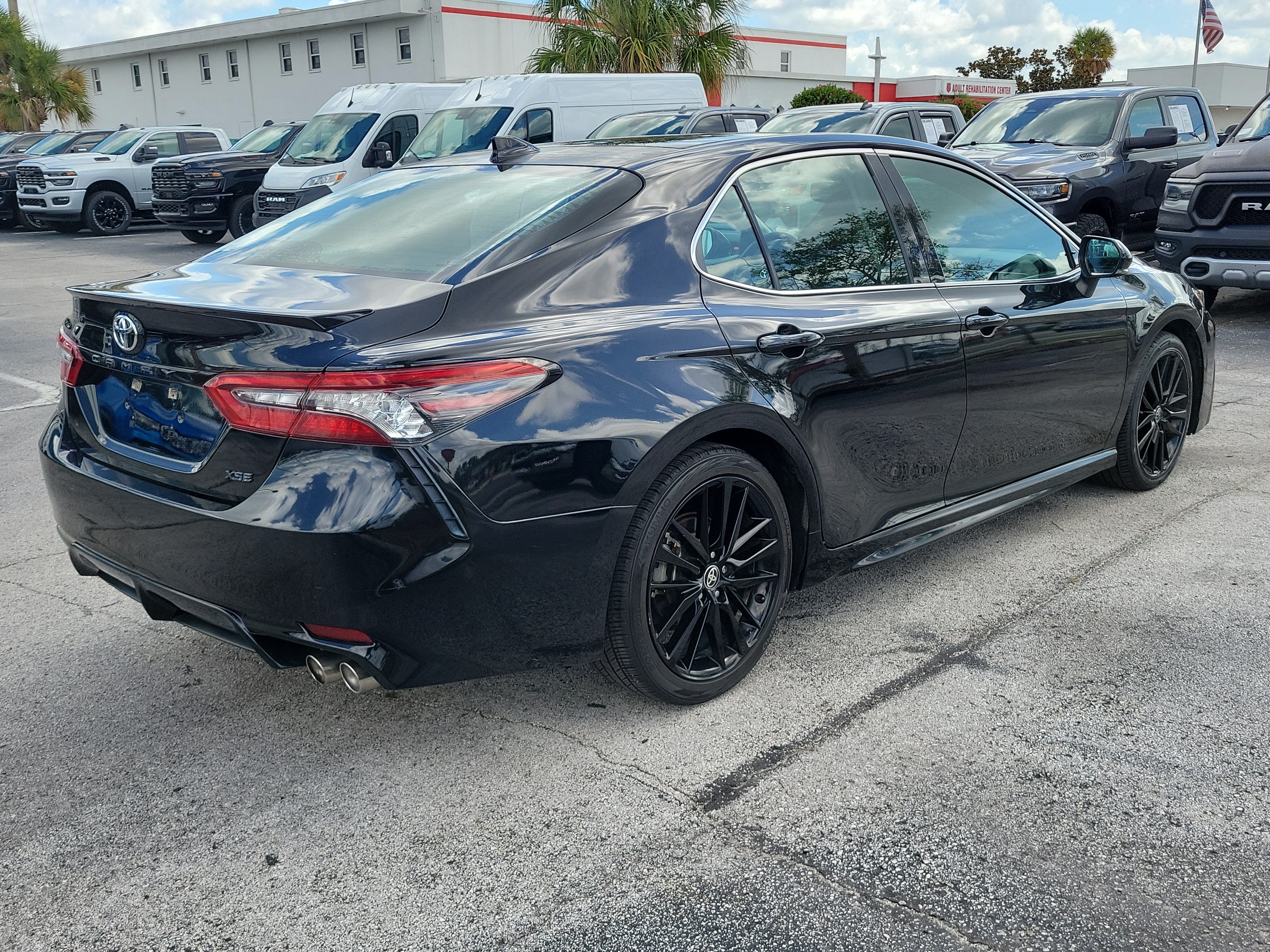 Used 2021 Midnight Black Metallic Toyota XSE image 7