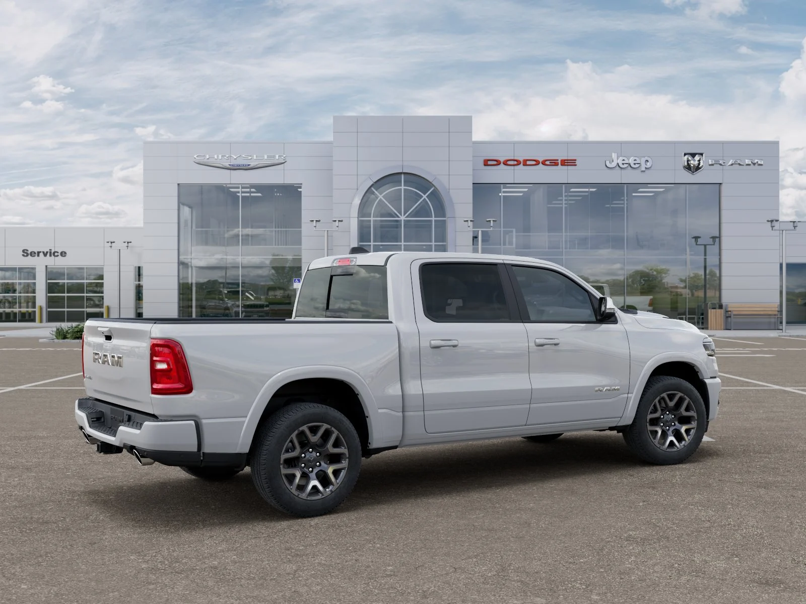 New 2026 Bright White Clear-Coat Exterior Paint RAM Laramie image 43