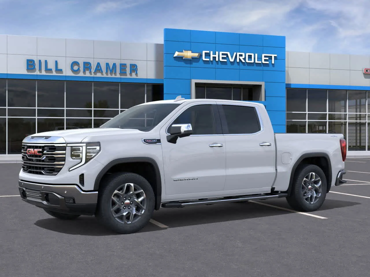 New 2026 Glacier White Tricoat GMC SLT image 18