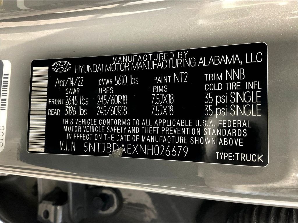 Used 2022 Gray Hyundai SEL image 36
