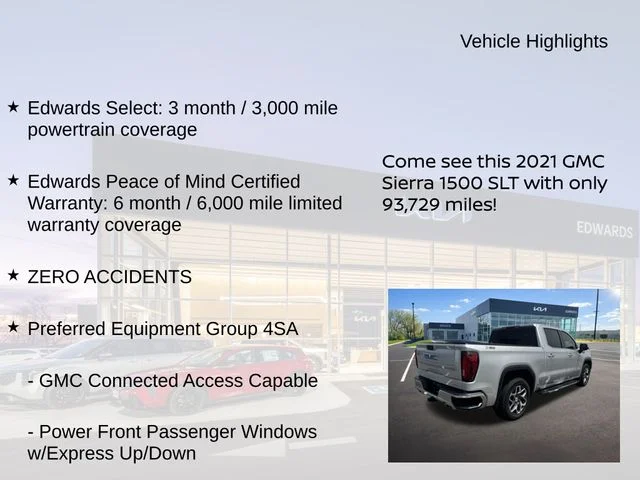 Used 2021 Silver GMC SLT image 8