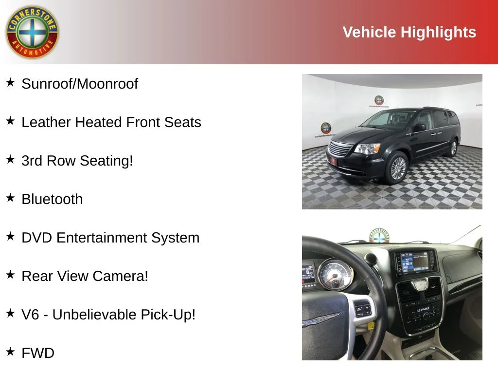 Used 2016 Chrysler Town & Country Touring-L with VIN 2C4RC1CGXGR285769 for sale in Elk River, Minnesota