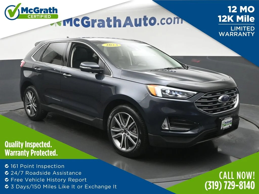 Used 2024 Blue Ford Titanium image 1