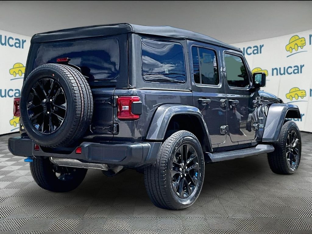 Used 2023 Gray Jeep Sahara 4xe image 6