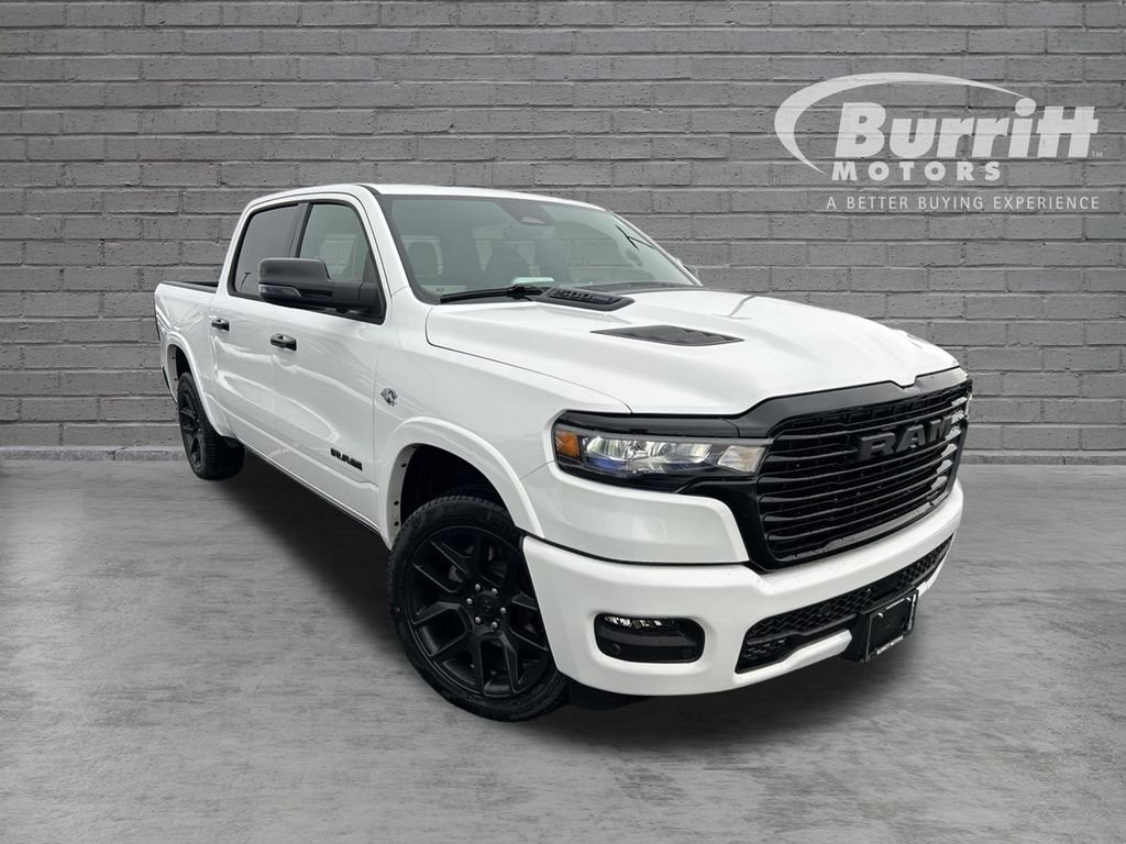 New 2026 Bright White Clear-Coat Exterior Paint RAM Laramie image 1