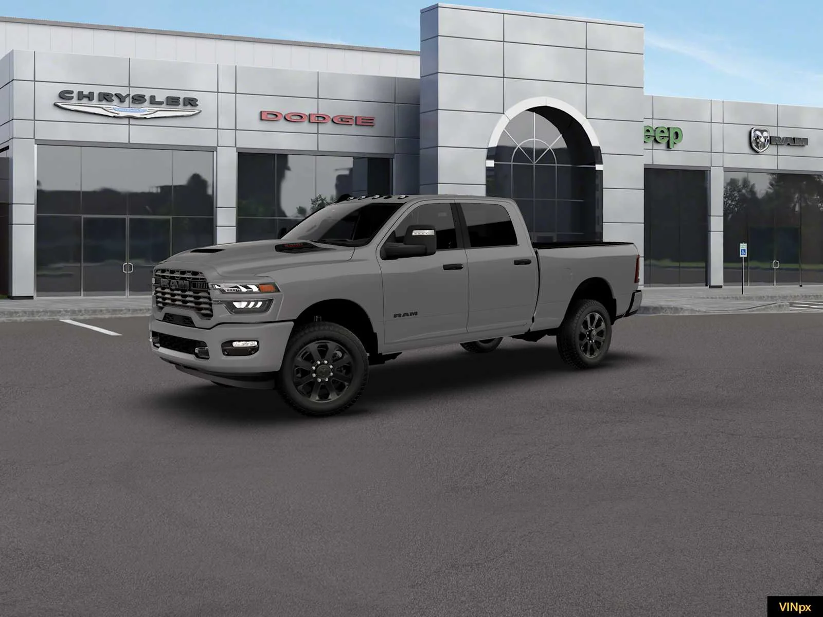 New 2026 Ceramic Gray Clear-Coat Exterior Paint RAM Big Horn image 2
