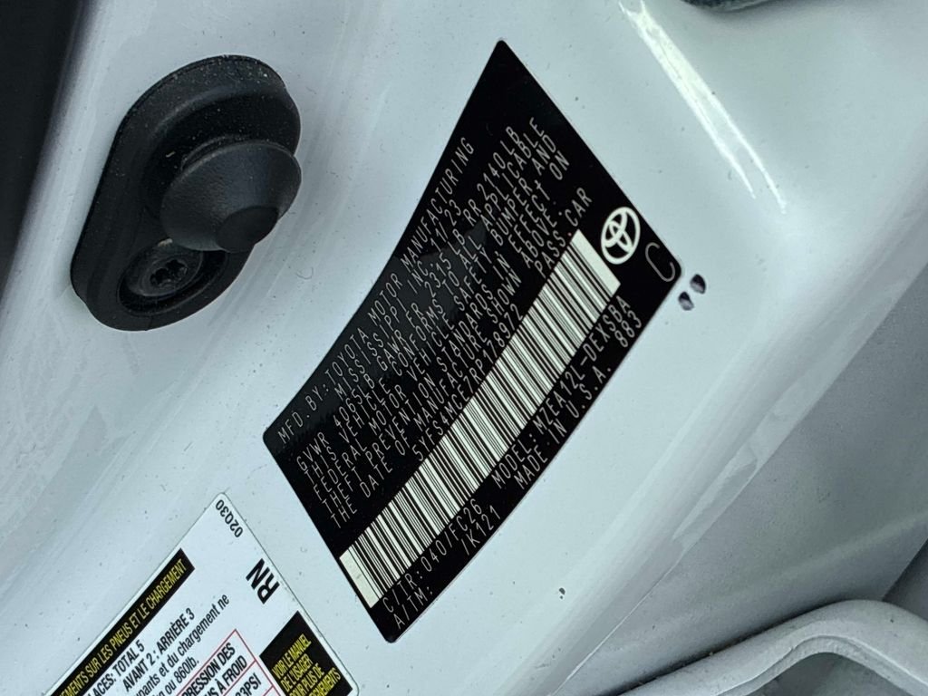 Used 2024 White Toyota SE image 21