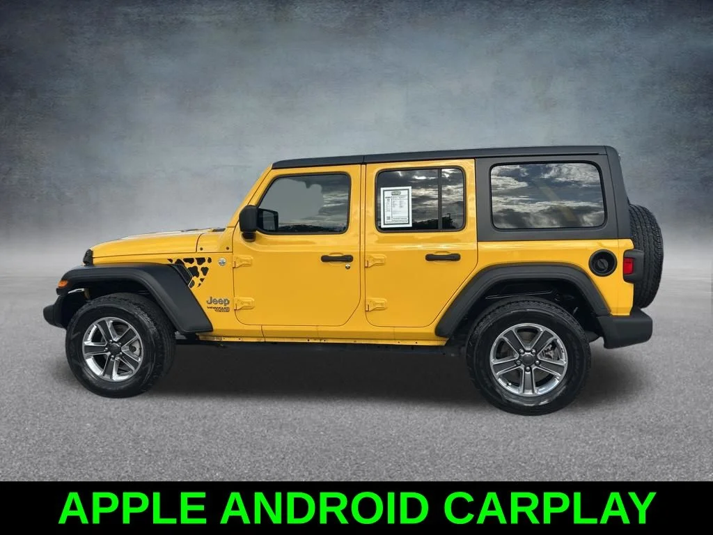 Certified Used 2020 Yellow Jeep Unlimited Sport S image 8