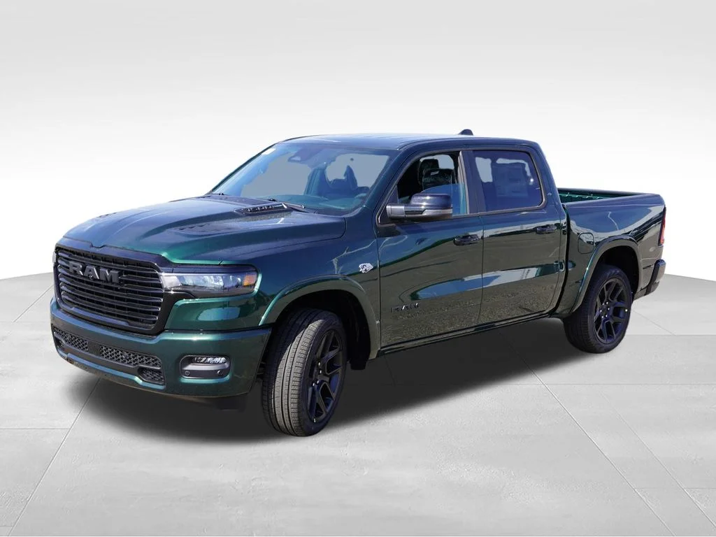 New 2026 Serrano-Green Metallic Exterior Paint RAM Laramie image 7