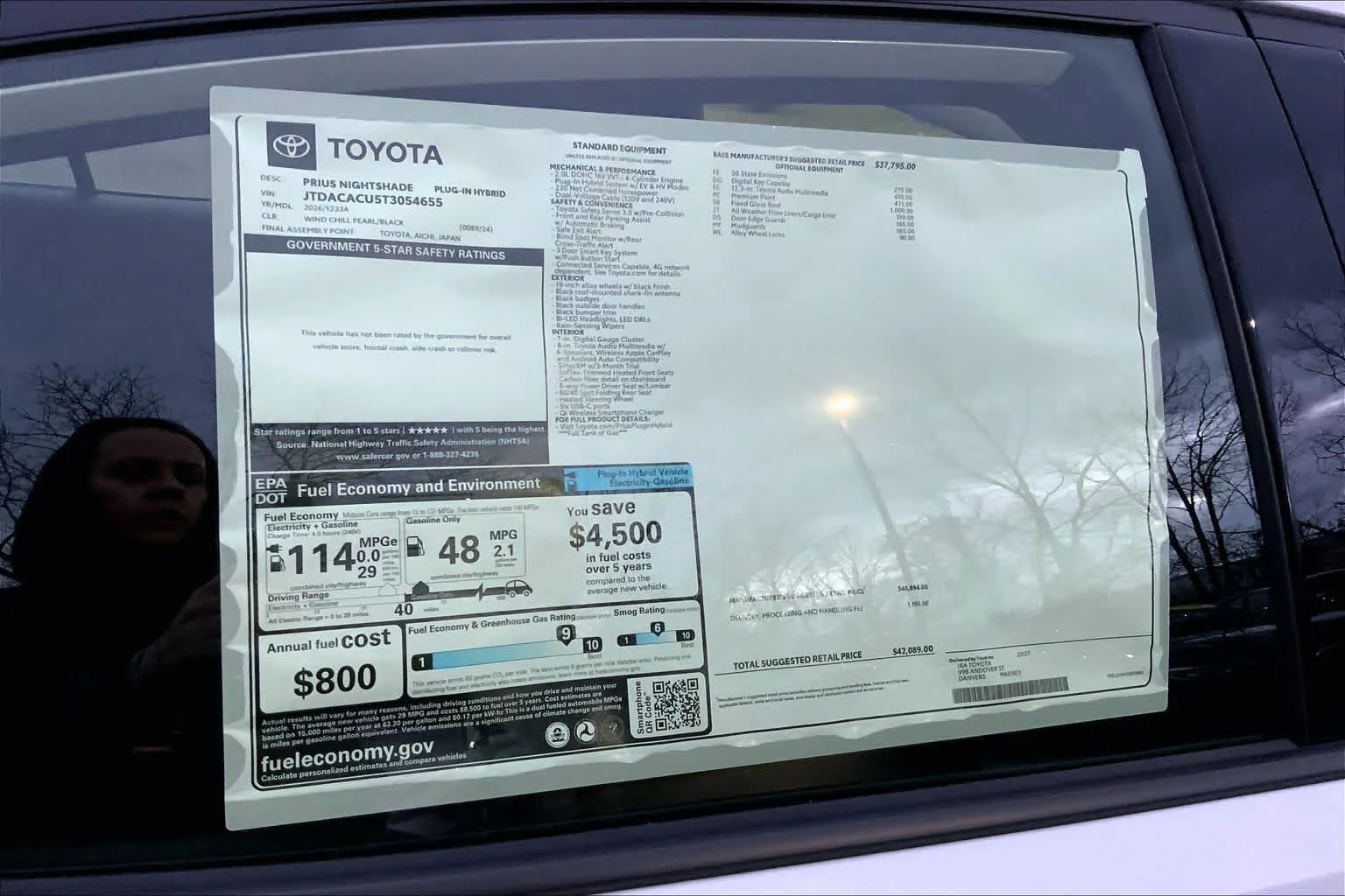 2026 Toyota Prius Plug-in Hybrid Nightshade - Photo 21