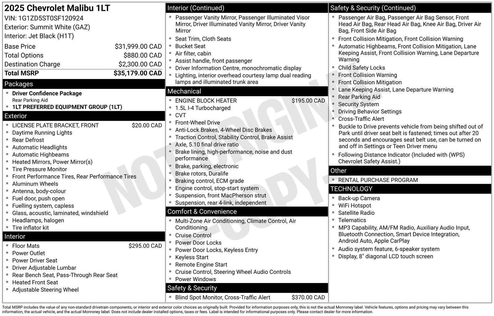 Used 2025 White Chevrolet LT image 10
