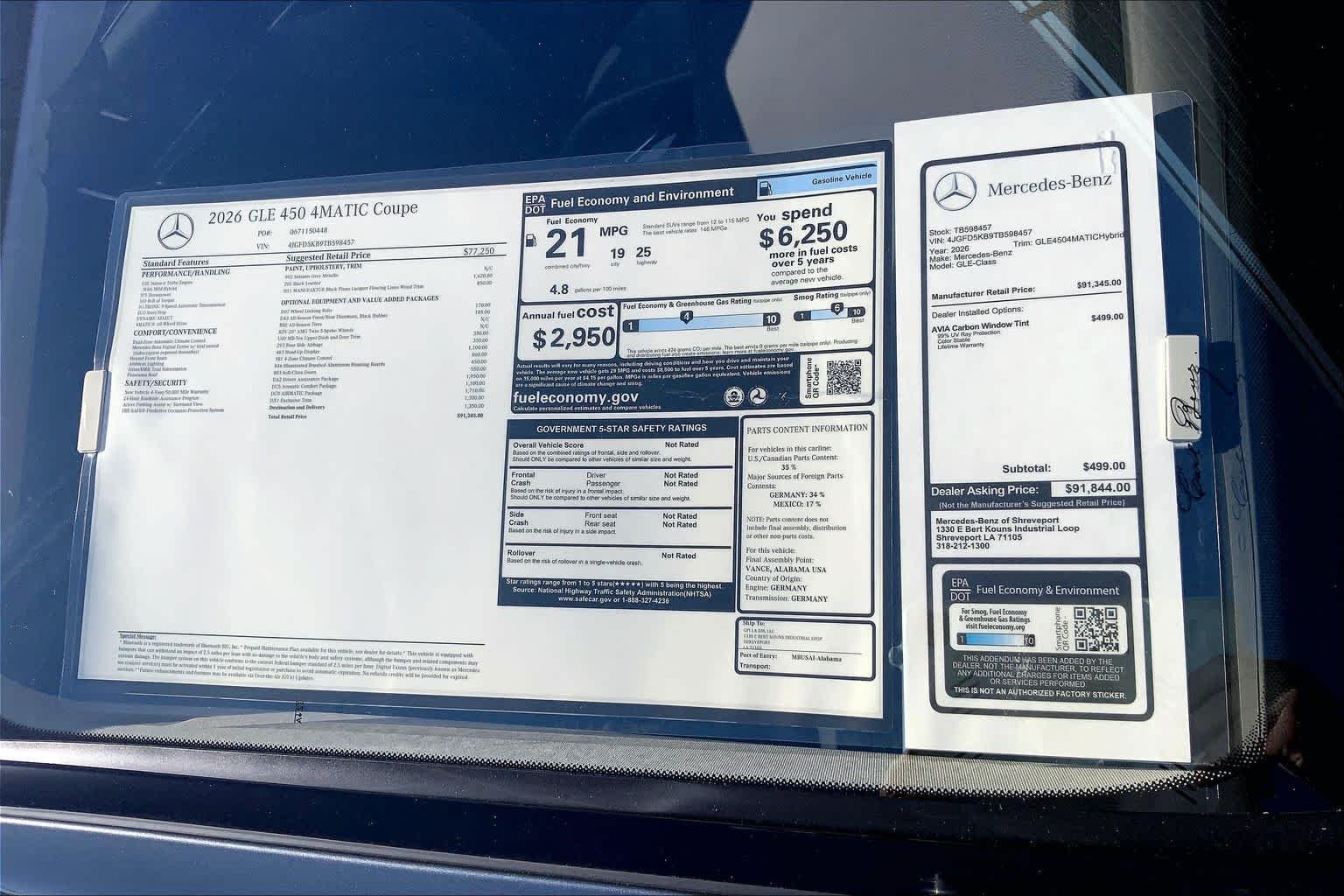 New 2026 Selenite Grey Metallic Mercedes-Benz GLE 450 image 19