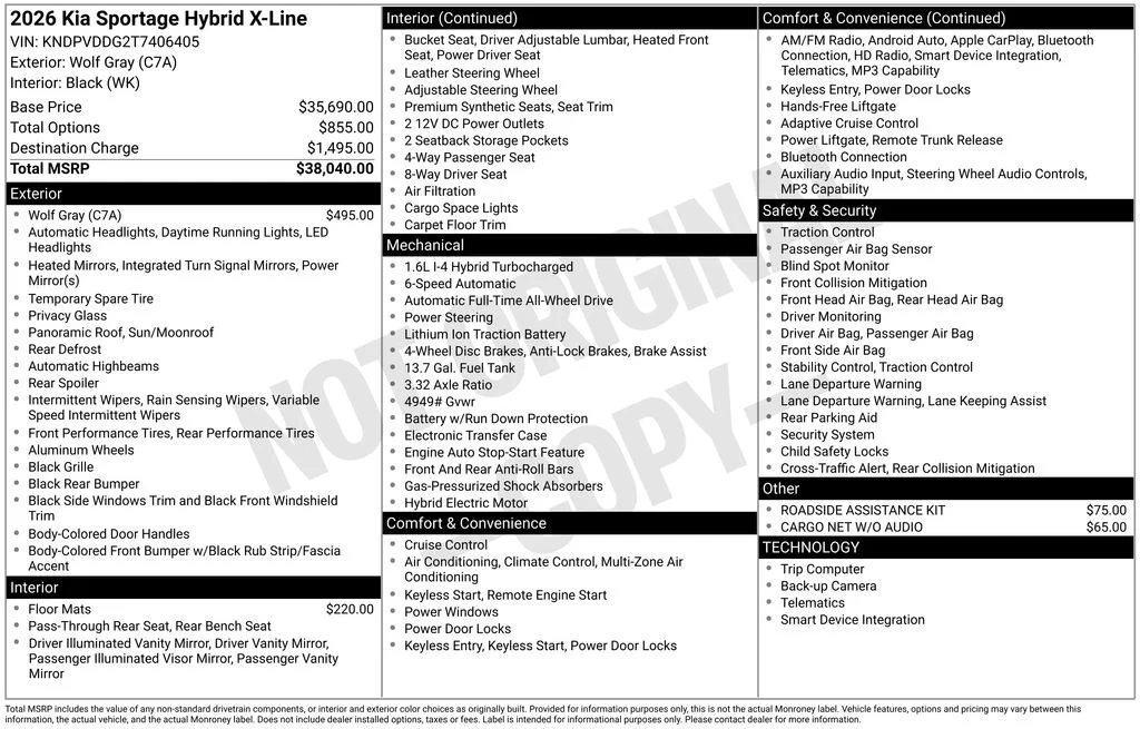 New 2026 Wolf Gray Kia X-Line image 29