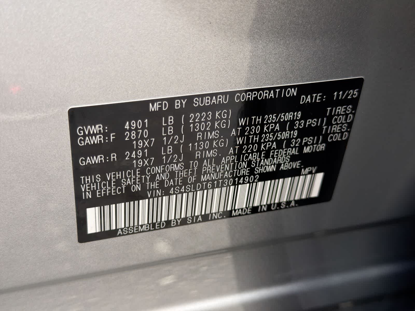 Certified Used 2026 Ice Silver Metallic Subaru Touring image 38