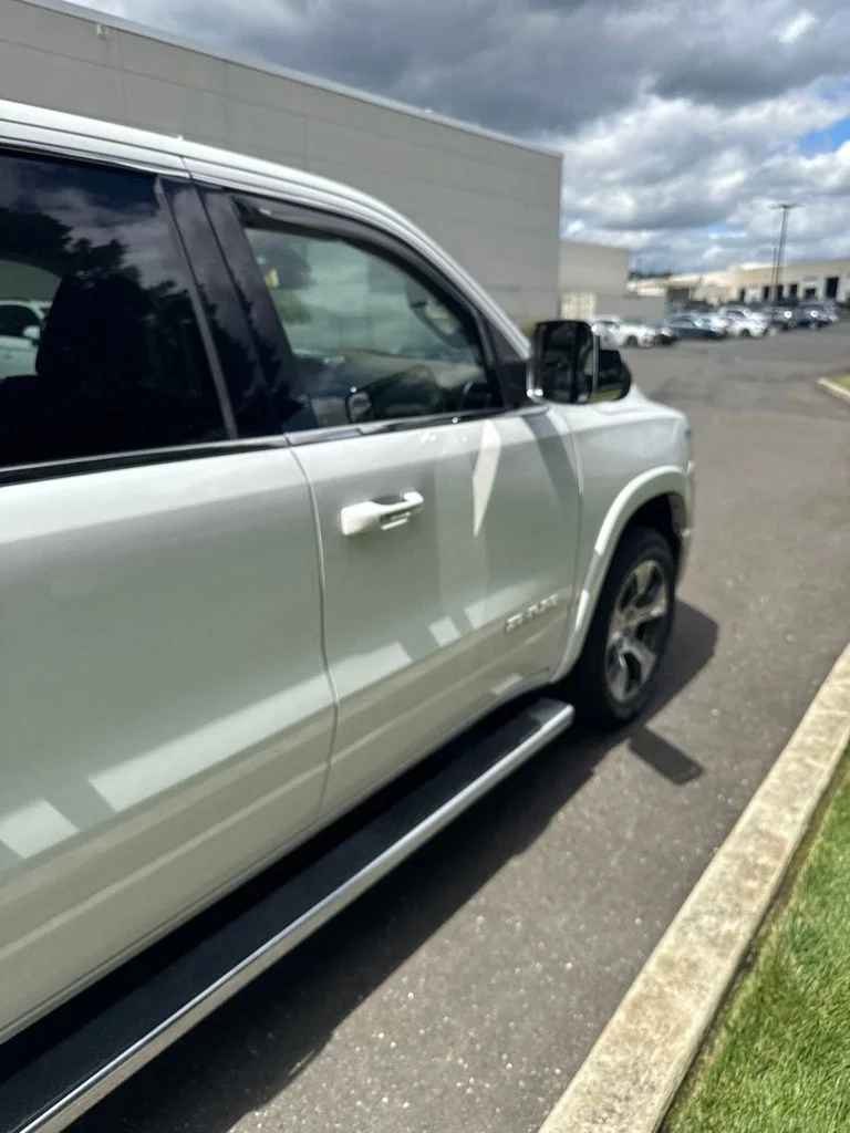 Used 2019 Ivory White Tri-Coat Pearlcoat Ram Laramie image 1