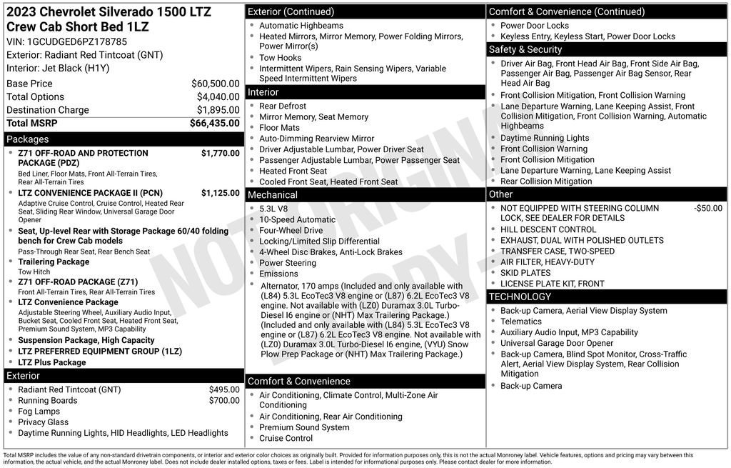 Certified Used 2023 Radiant Red Tintcoat Chevrolet LTZ image 27
