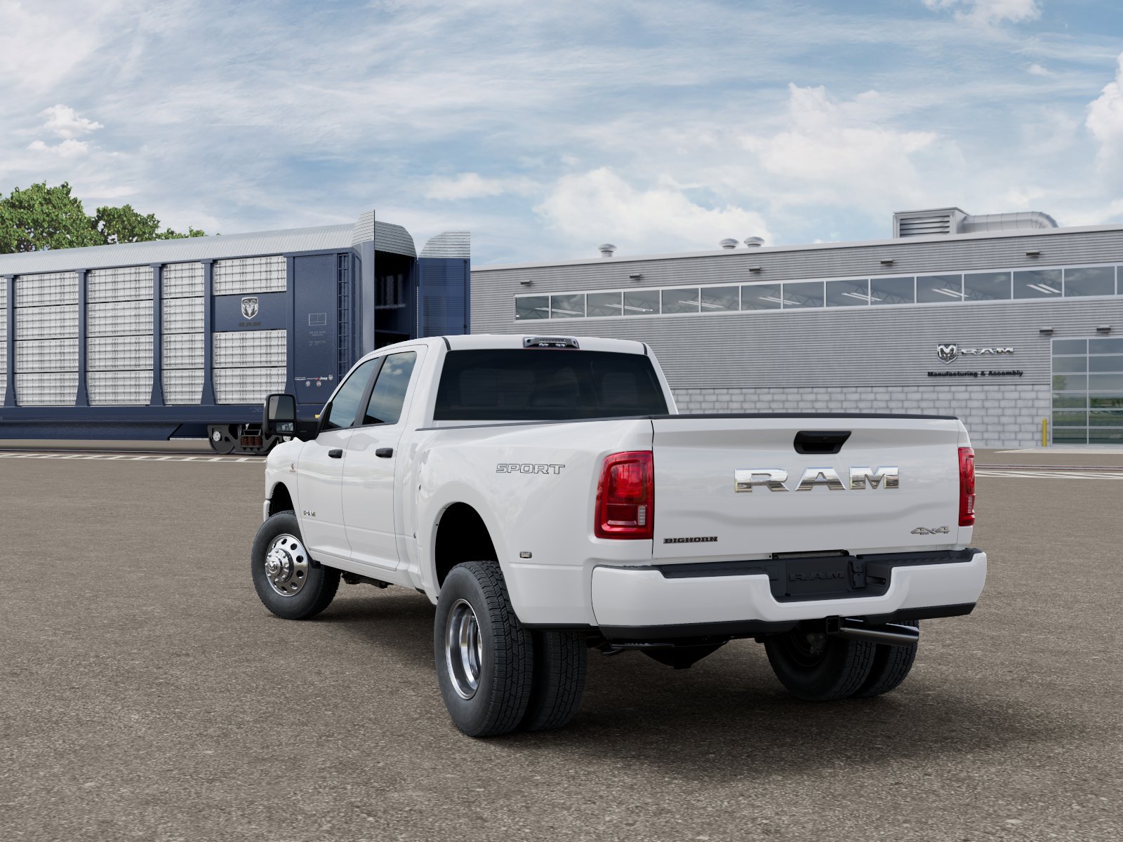 New 2026 Bright White Clear-Coat Exterior Paint RAM BIG HORN image 4