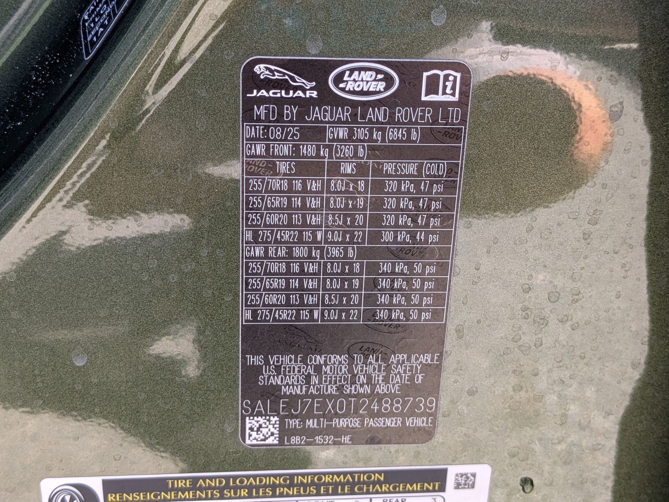 Certified Used 2026 Woolstone Green Metallic Land Rover 110 P300 S image 35