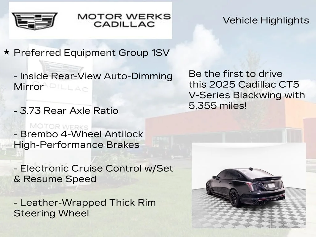 Used 2025 Black Cadillac V-Series image 7