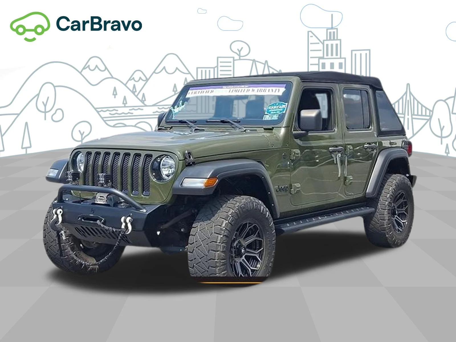 Used 2021 Green Jeep Sport Altitude 4x4 image 40
