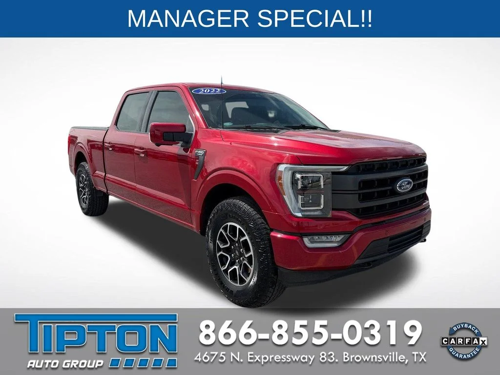 Used 2022 Red Ford Lariat image 3