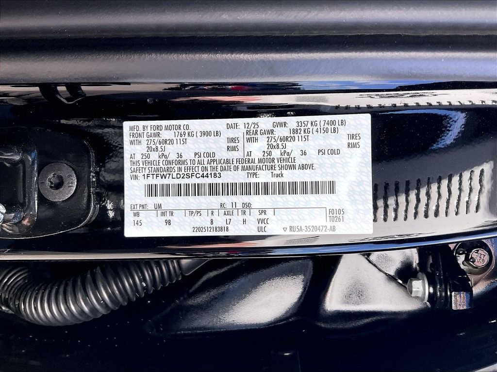 New 2025 Agate Black Metallic Ford Platinum image 16