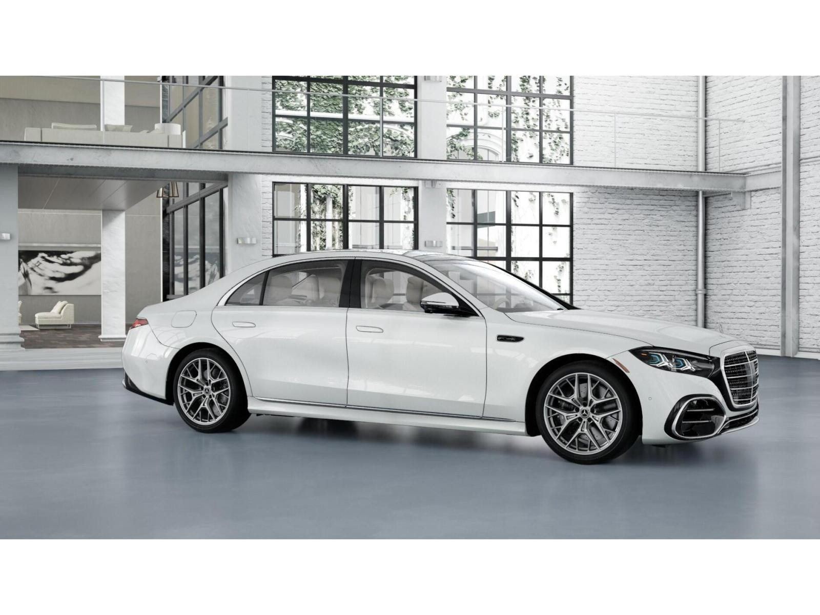New 2027 MANUFAKTUR Moonlight White Metallic Mercedes-Benz S 580 4D Sedan 4MATIC® image 14
