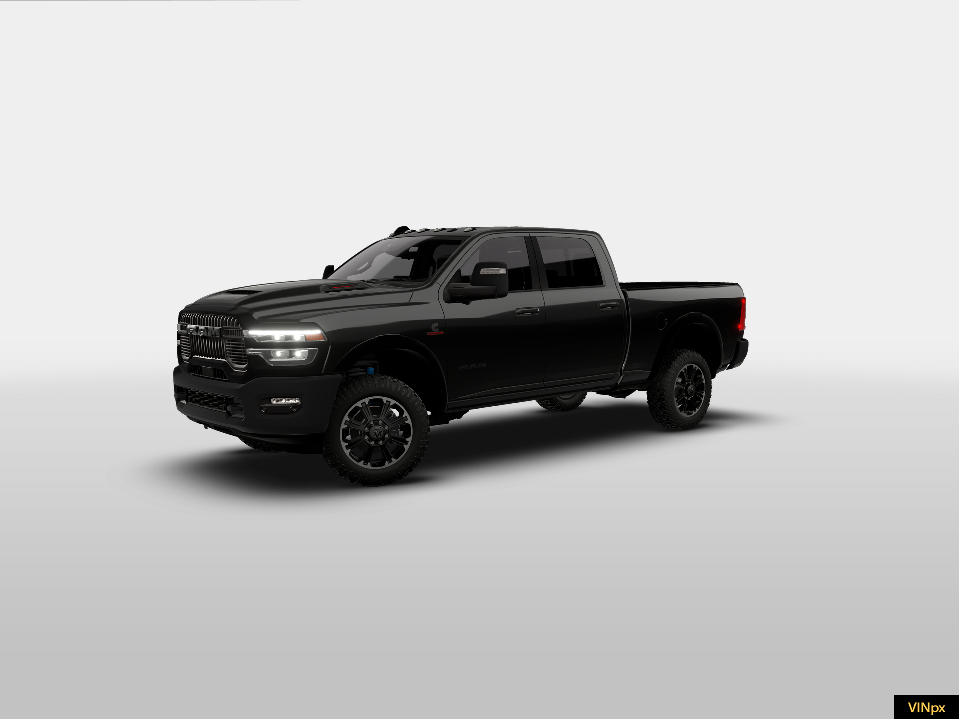 New 2026 Diamond Black Crystal Pearl-Coat Exterior Paint RAM REBEL image 1