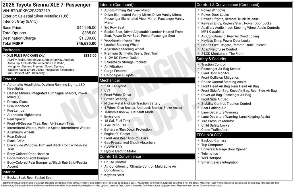Used 2025 Silver Toyota XLE image 31