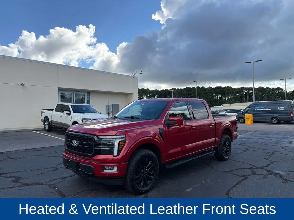 Used 2024 Rapid Red Metallic Tinted Clearcoat Ford Lariat image 2