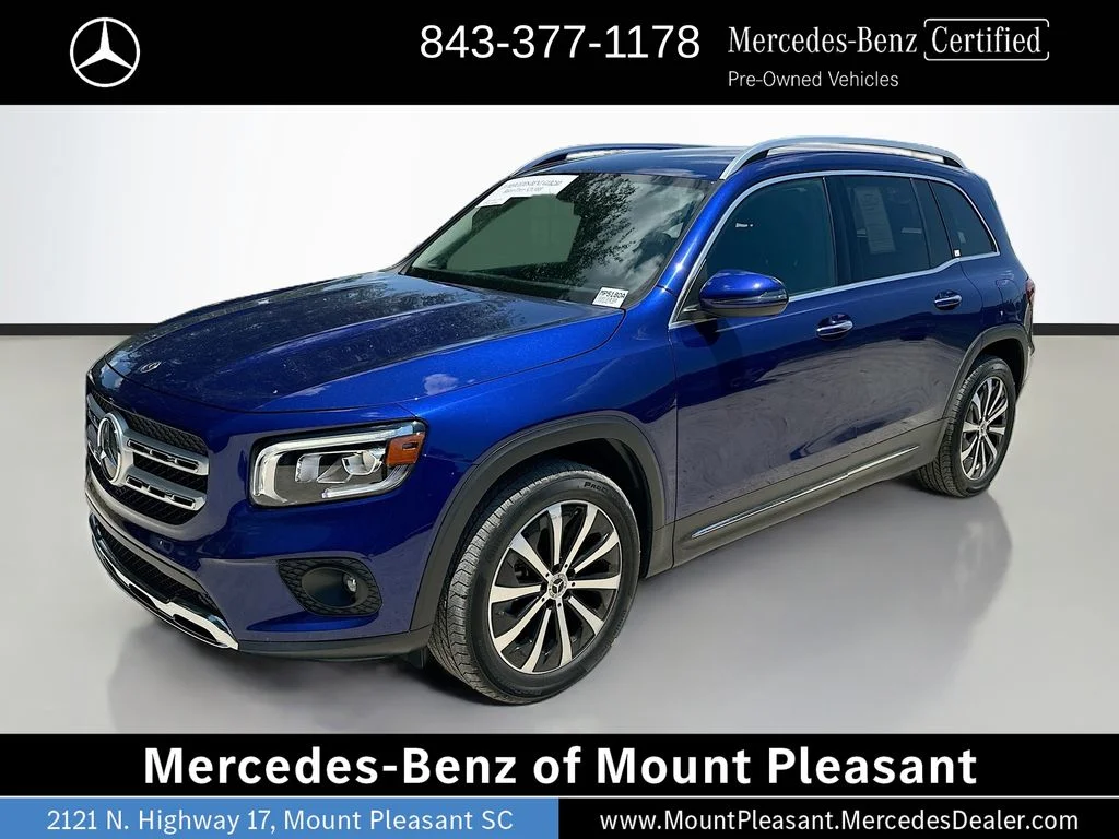 Used 2021 Blue Mercedes-Benz GLB 250 image 1
