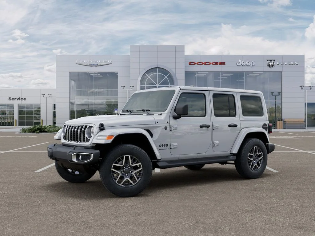 New 2026 Bright White Clear-Coat Exterior Paint Jeep Sahara image 2