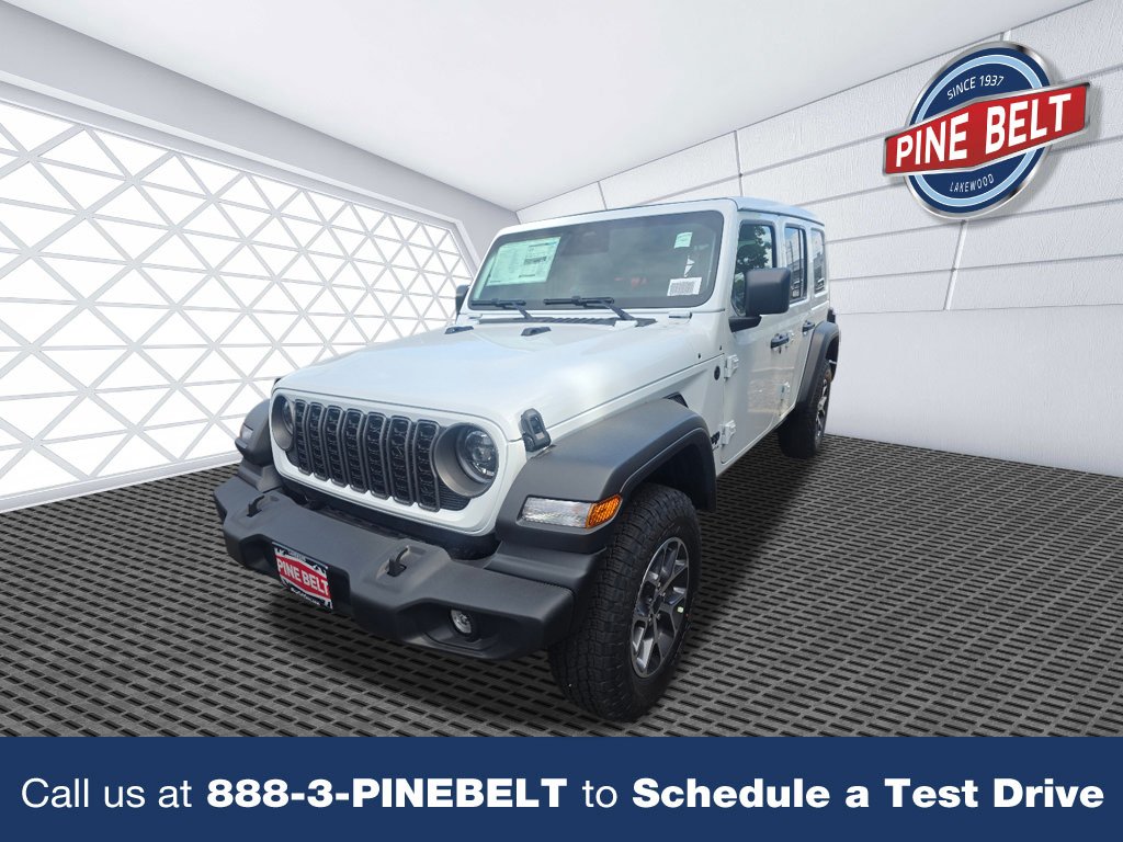 New 2026 Bright White Clear-Coat Exterior Paint Jeep Sport S image 1