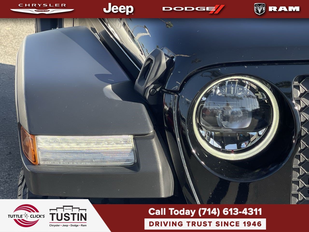 Used 2024 Black Clearcoat Jeep Willys image 7