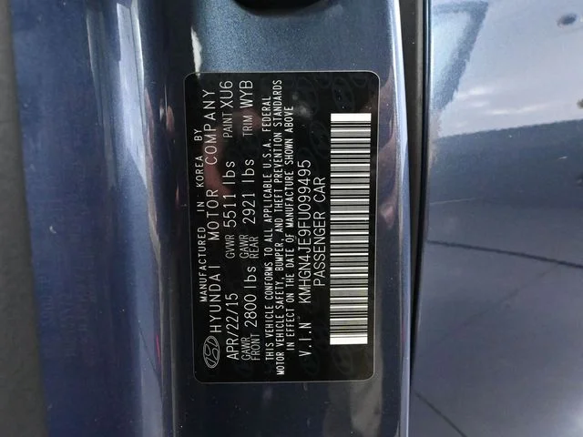 2015 Hyundai Genesis Base - Photo 52