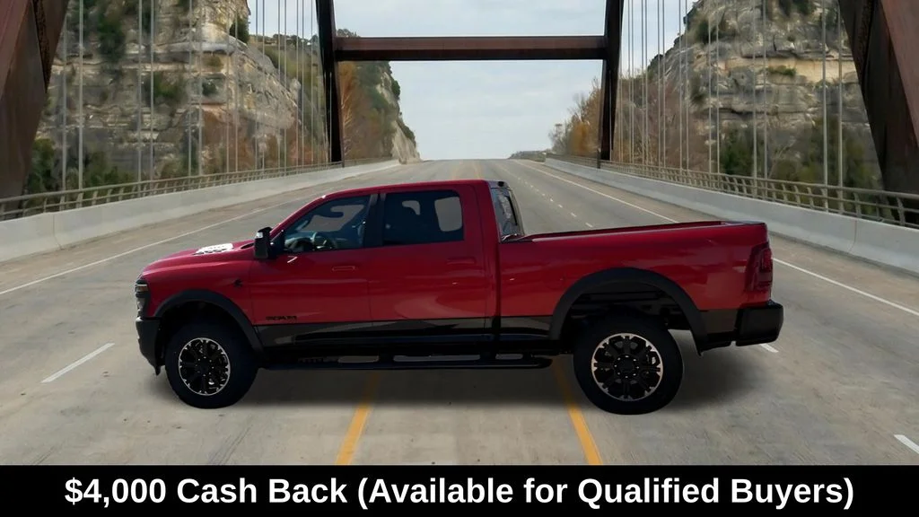 New 2026 Flame Red Clear-Coat Exterior Paint RAM Rebel image 5