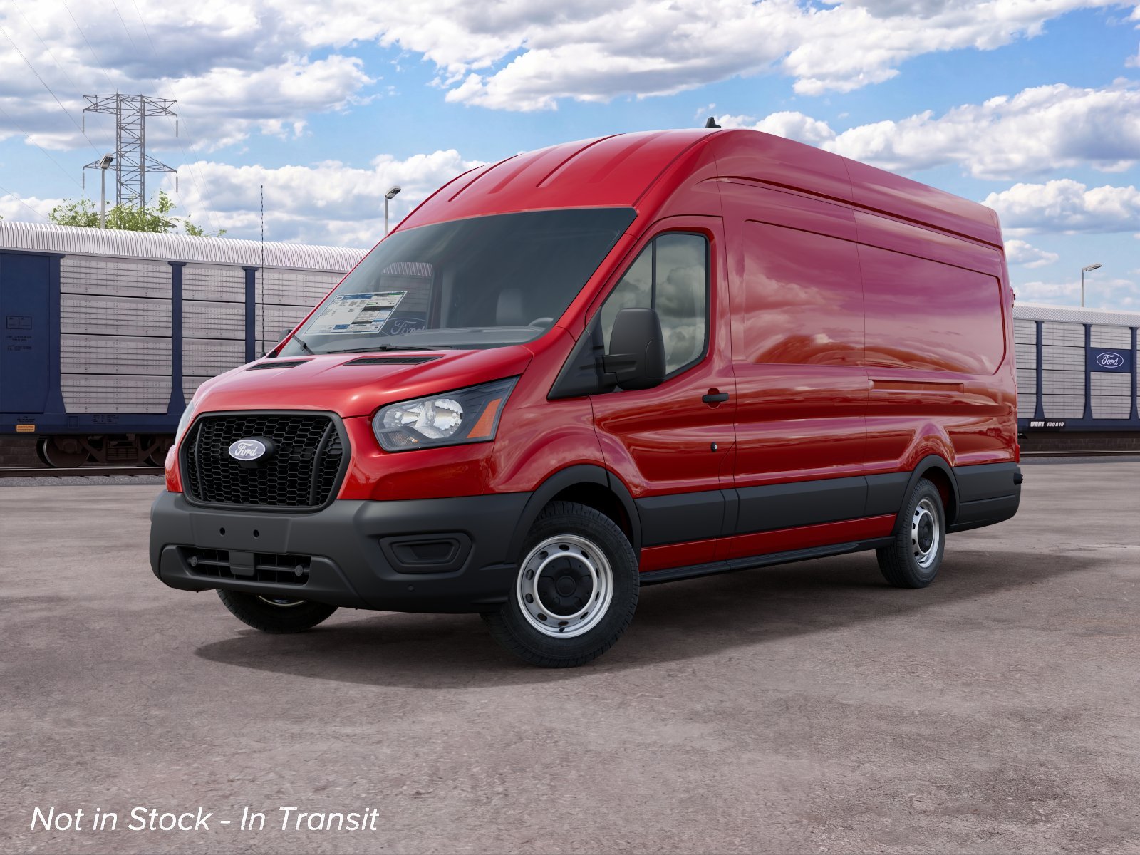 New 2027 Race Red Ford Cargo Van image 2