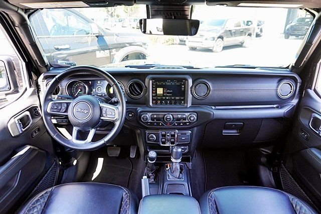 Used 2021 Black Jeep 4-Door Sahara High Altitude 4xe image 24