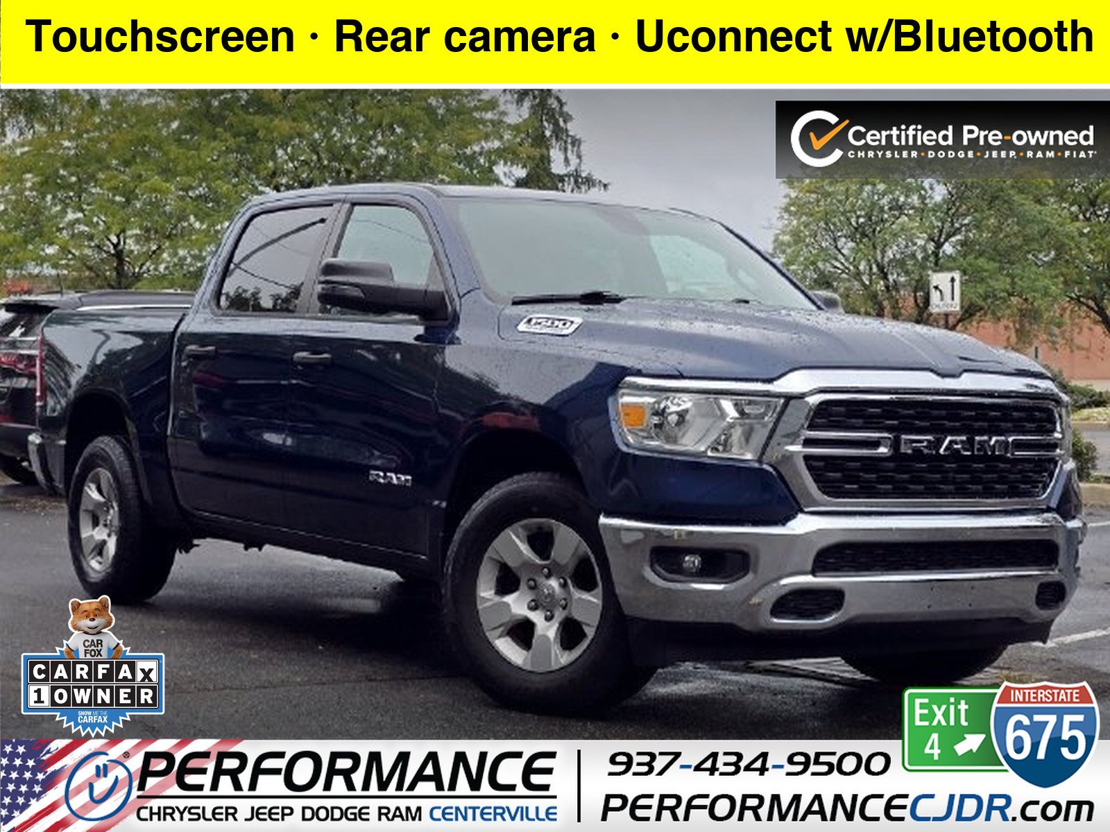 Certified Used 2024 Patriot Blue Pearlcoat Ram Big Horn/Lone Star image 1