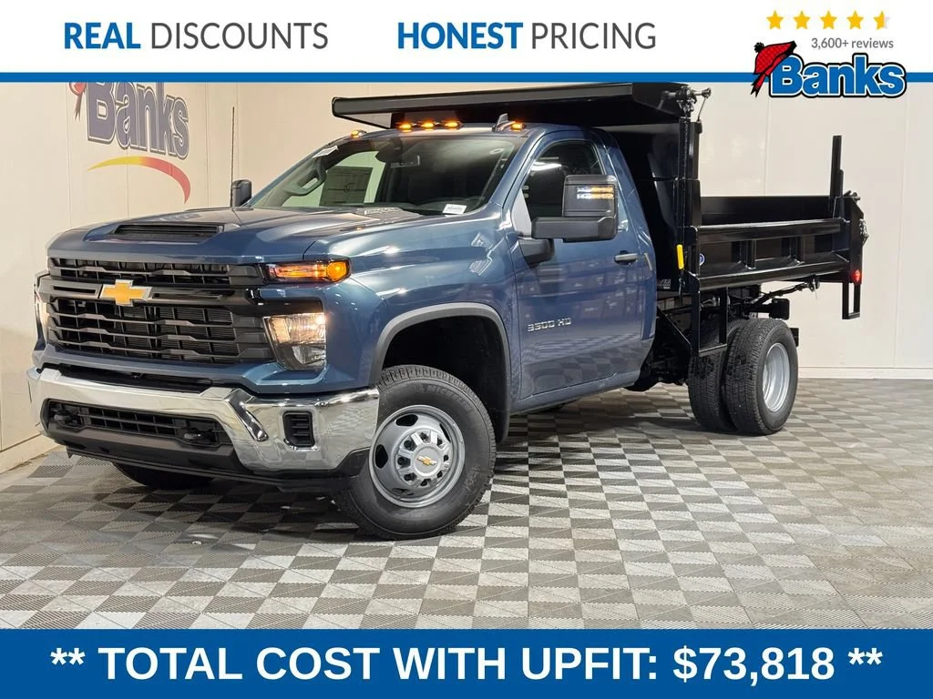 New 2026 Lakeshore Blue Metallic Chevrolet Work Truck image 1