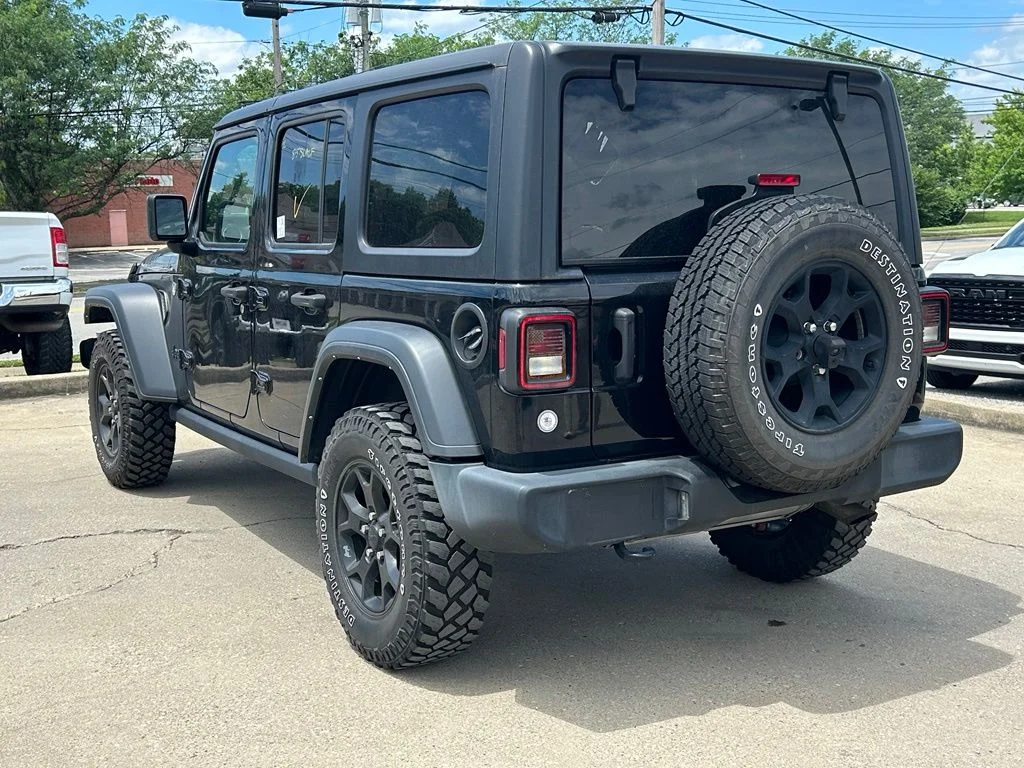 Used 2021 Black Jeep Unlimited Willys image 8