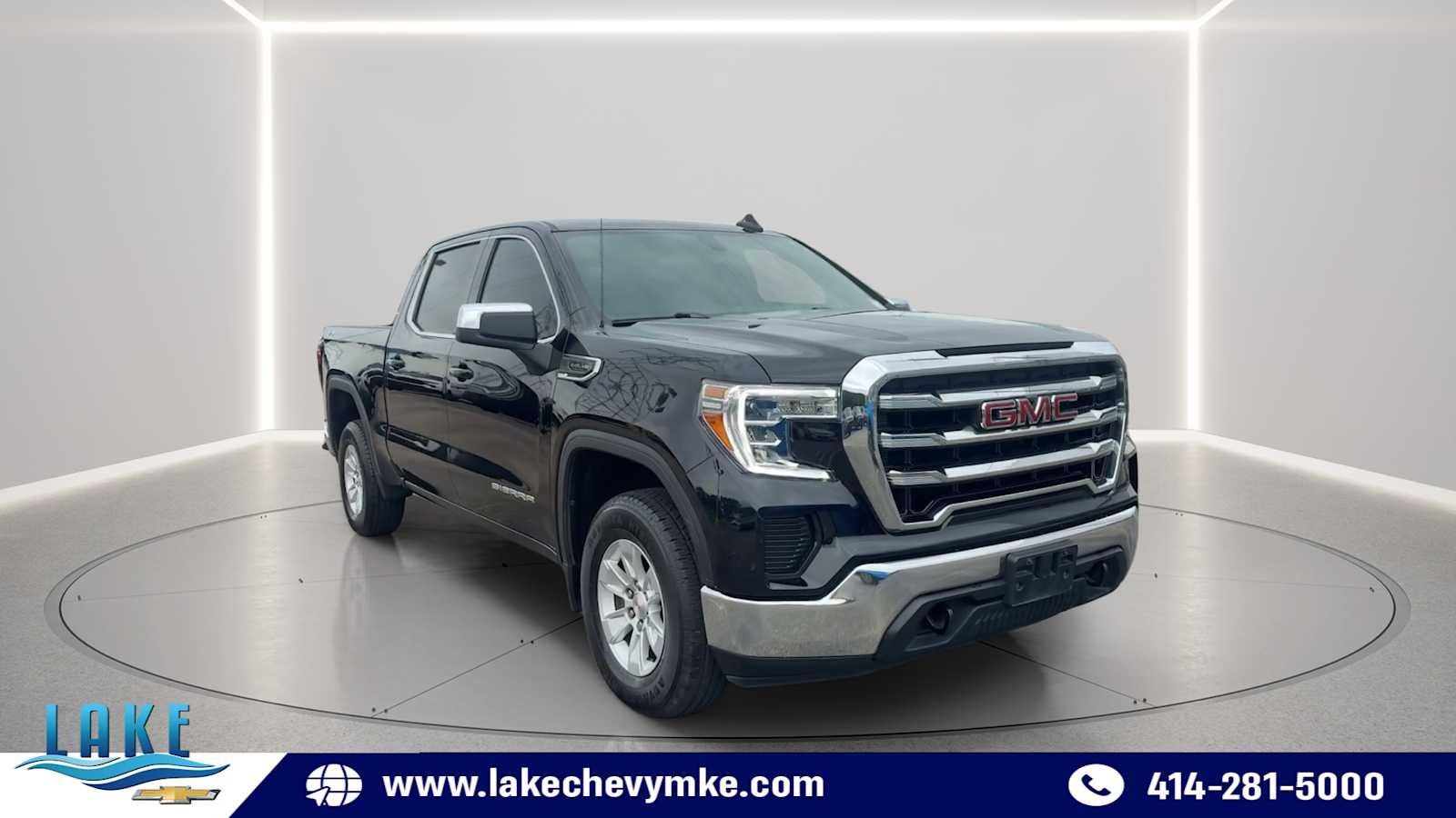 Certified Used 2021 Black GMC SLE image 1