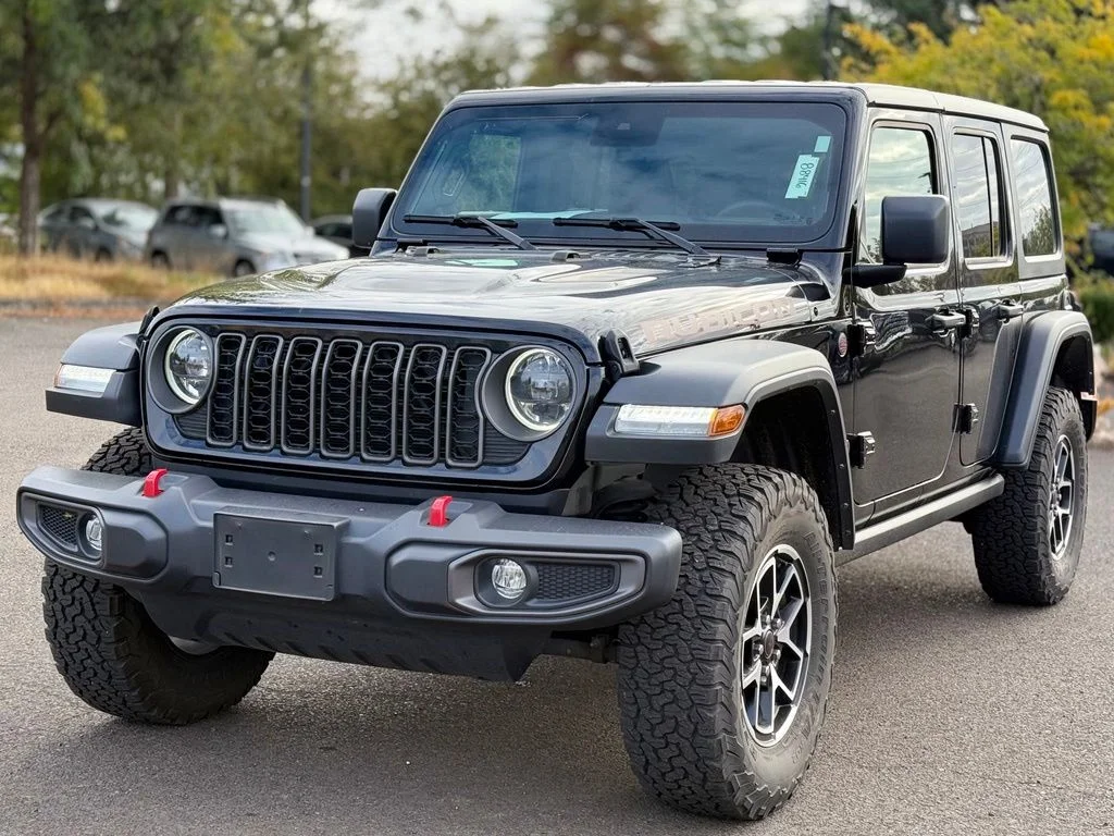 Used 2024 Black Clearcoat Jeep Rubicon image 1