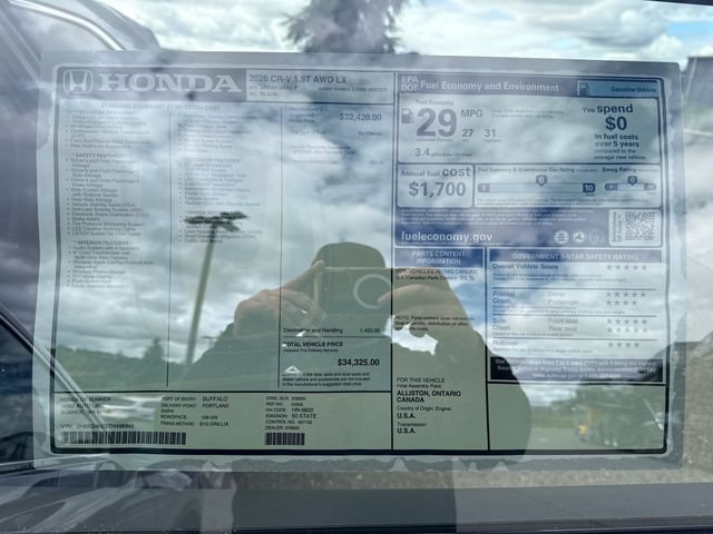 New 2026 Urban Gray Pearl Honda LX image 30