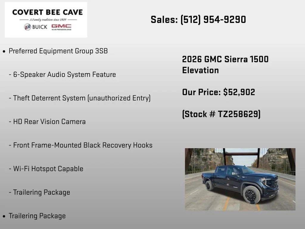 New 2026 Onyx Black GMC Elevation image 24