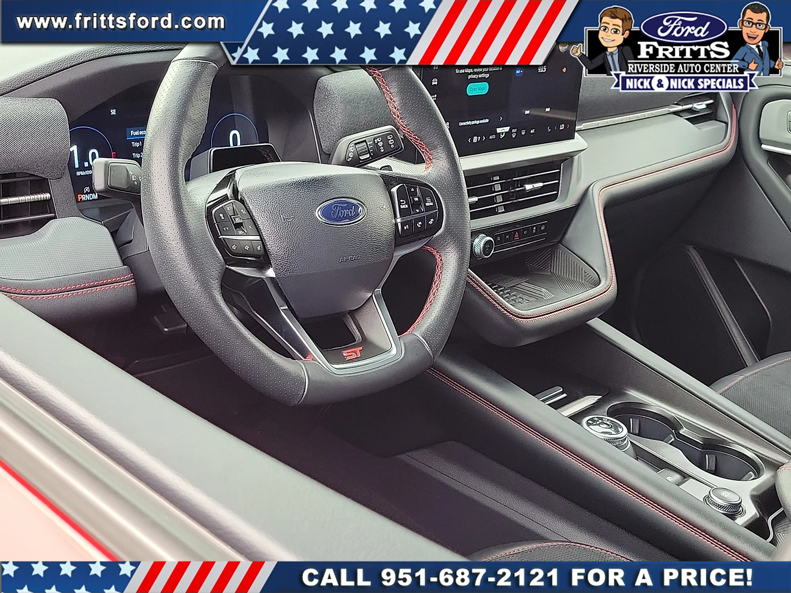 Certified Used 2025 Red Metallic Ford ST image 4